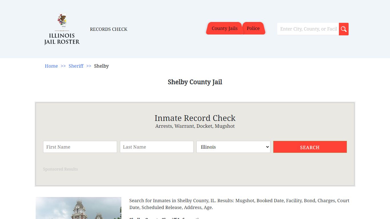 Shelby County Jail - Jail Roster Search