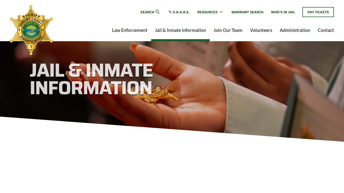 Jail & Inmate Information | Shelby County Sheriff's Office